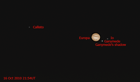 Jupiter and Moons - Courtesy of Sheri Karl